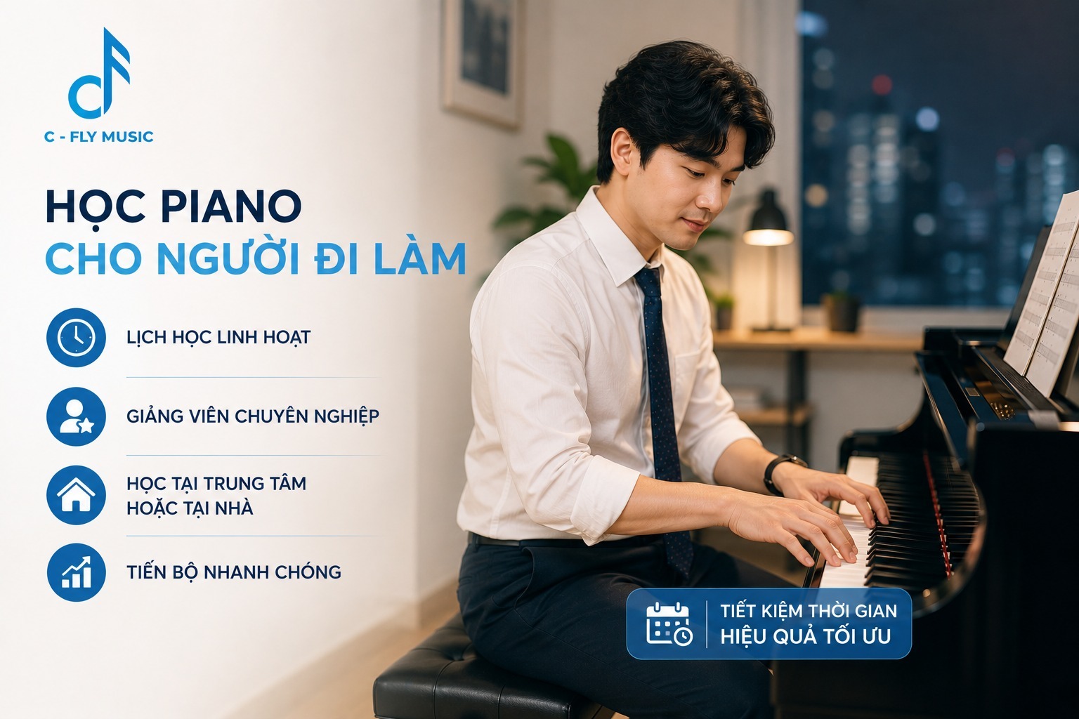 Khóa học piano tại C-Fly Music