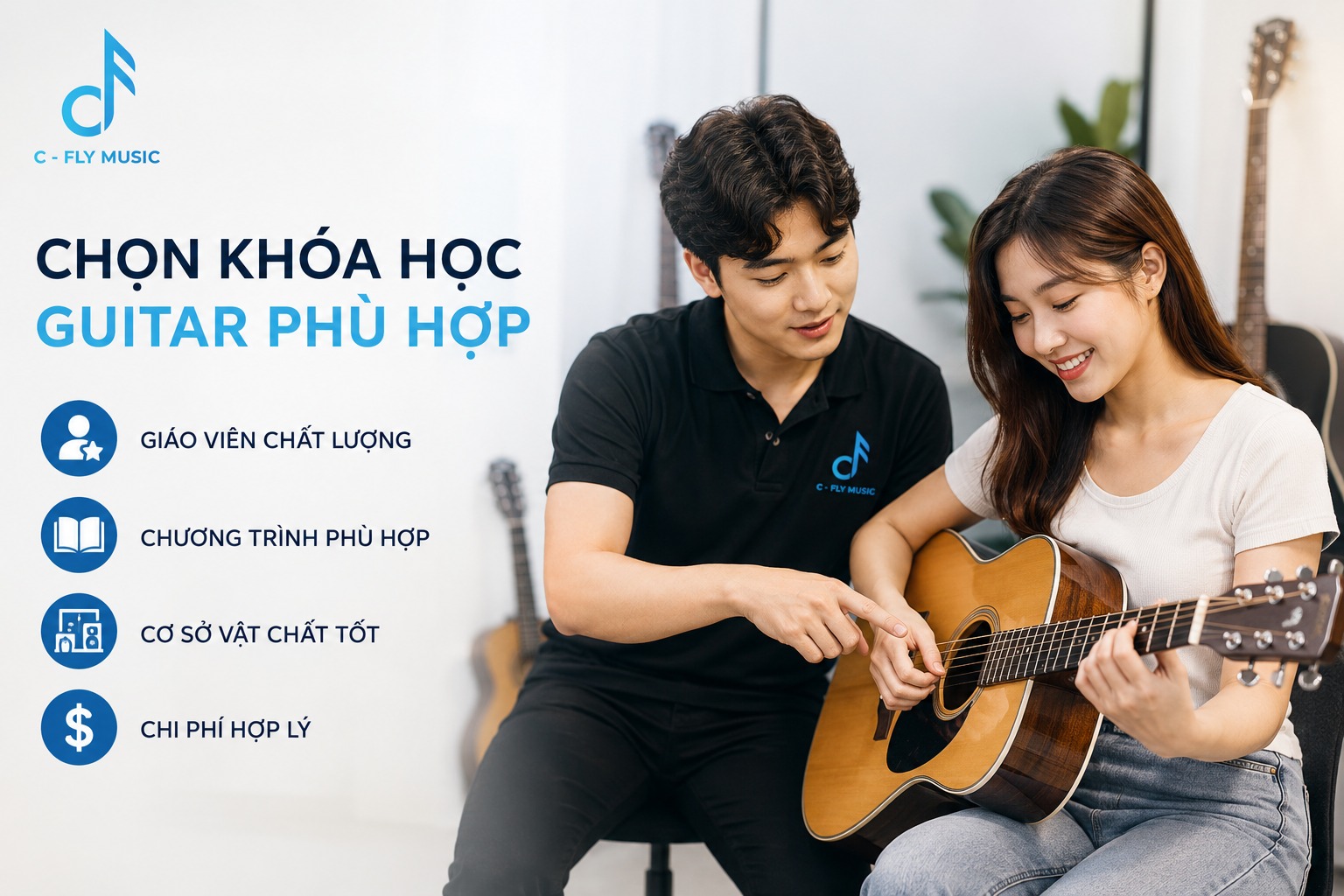 khóa học Guitar bao nhiêu tiền