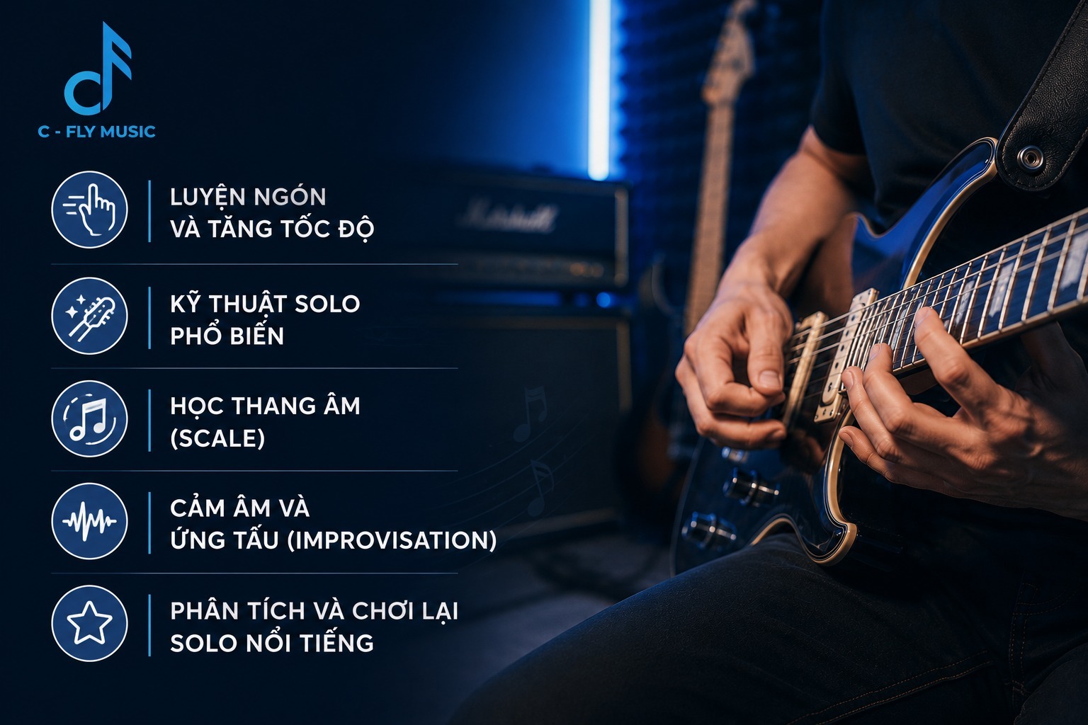Lộ trình học guitar tại C - Fly Music