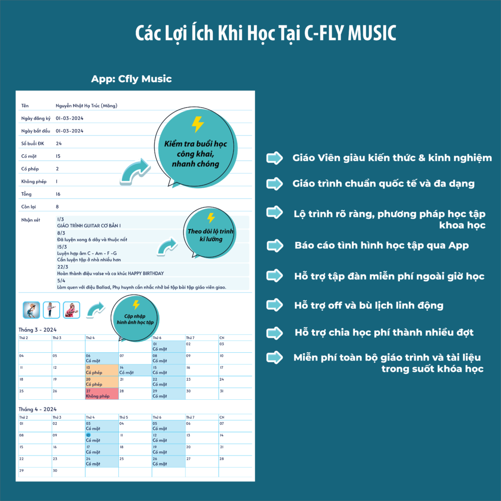 Lợi ích khi học tại C-Fly Music