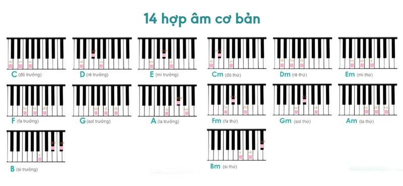 Làm chủ 14 cấu trúc hợp âm cơ bản