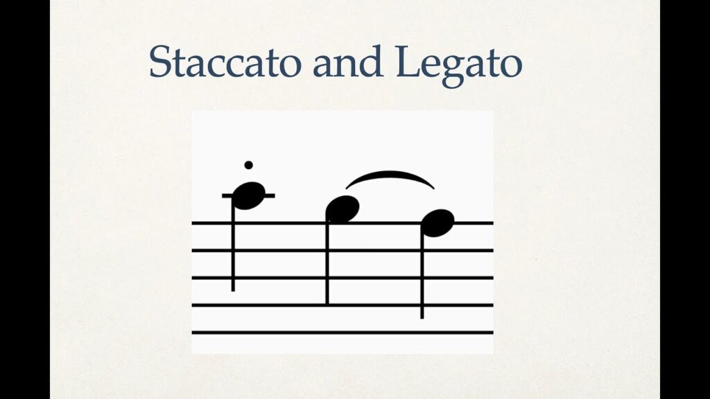 Sự khác biệt giữa Staccato và Legato