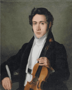 Hình ảnh nghệ sĩ Nicolo Paganini 
