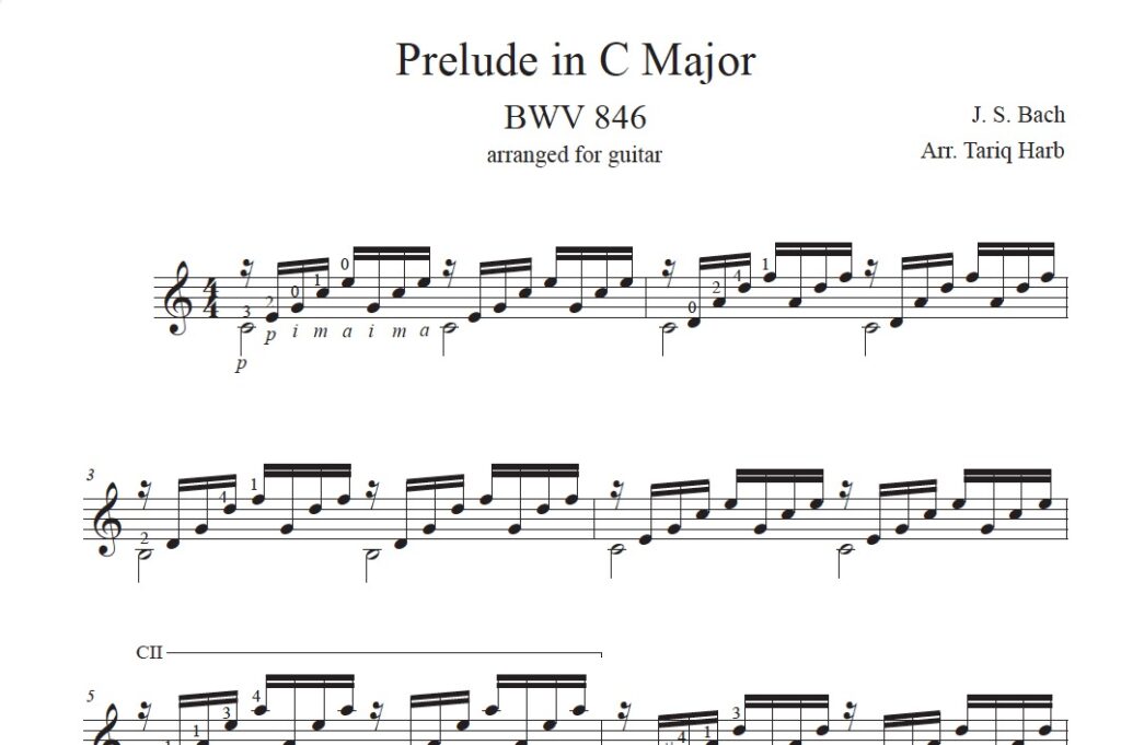 Prelude in C Major - Sheet nhạc cổ điển dễ tập dễ chơi