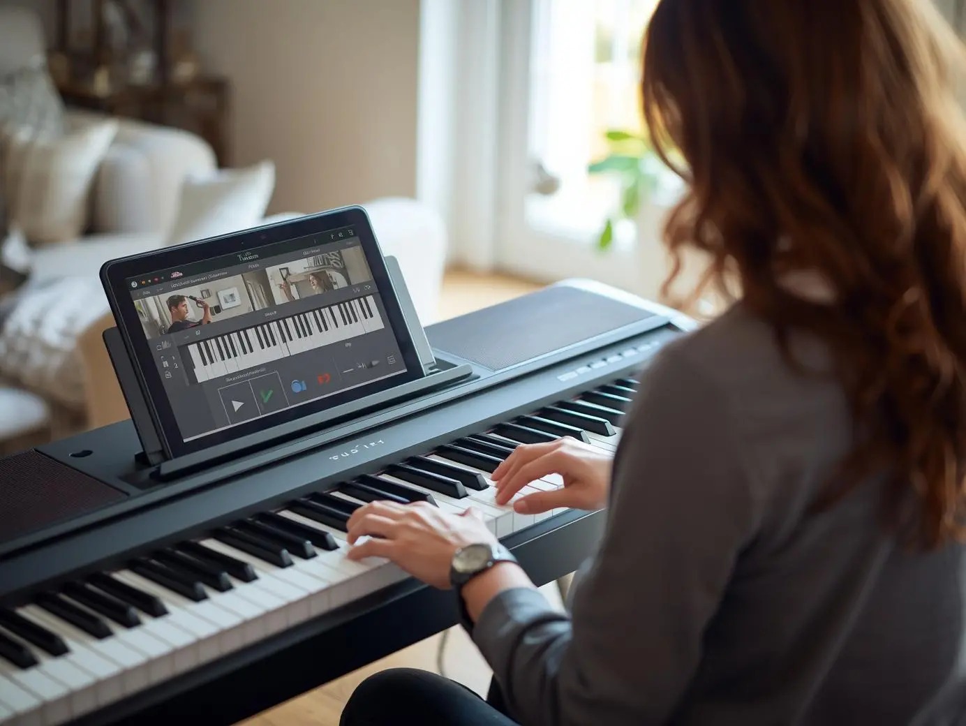 Học Piano trực tuyến (Online) qua ứng dụng hoặc video