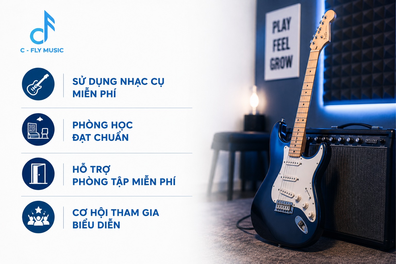 khóa học Guitar điện