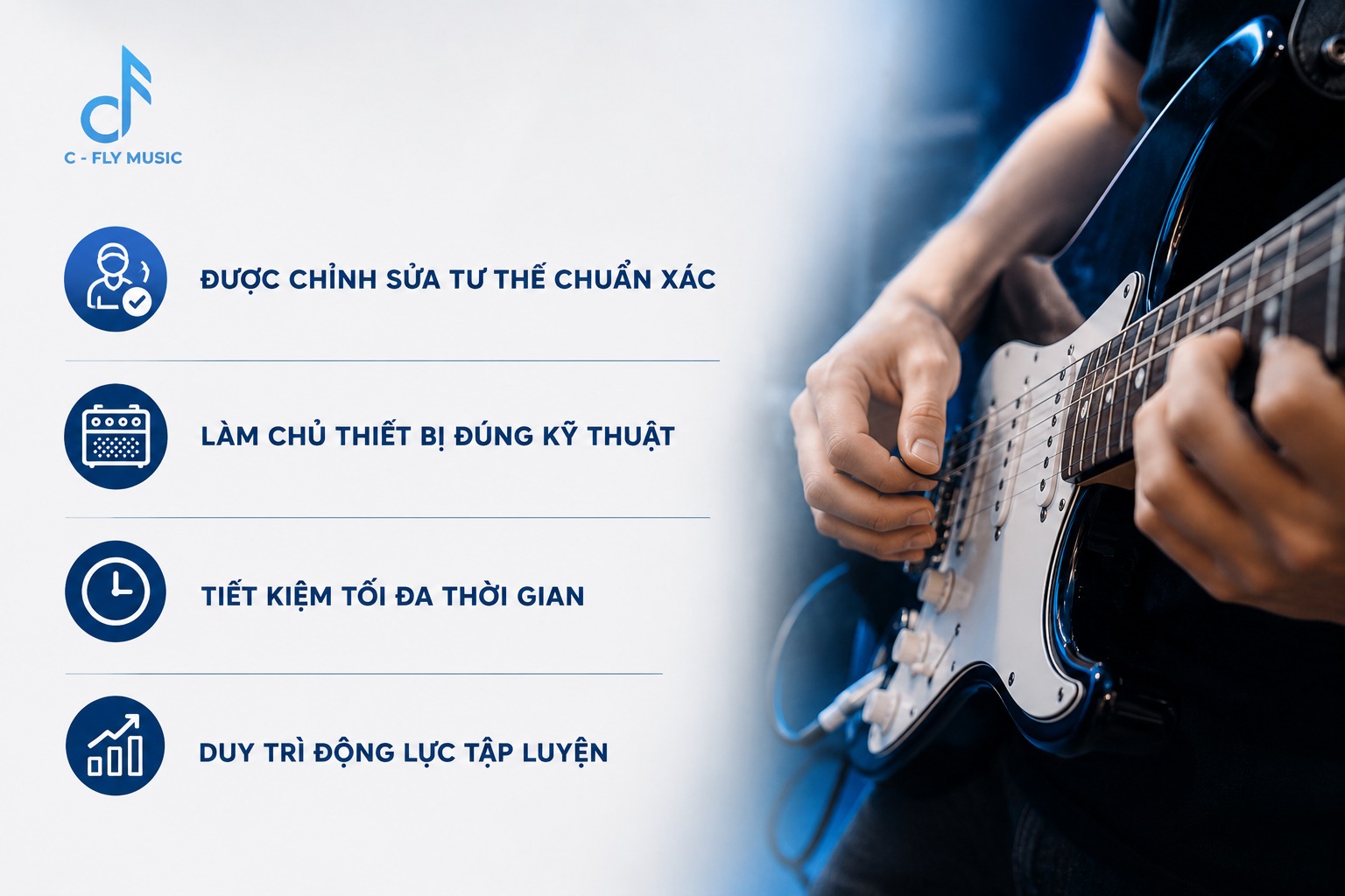 Tại sao bạn nên tham gia khóa học Guitar điện chuyên nghiệp?