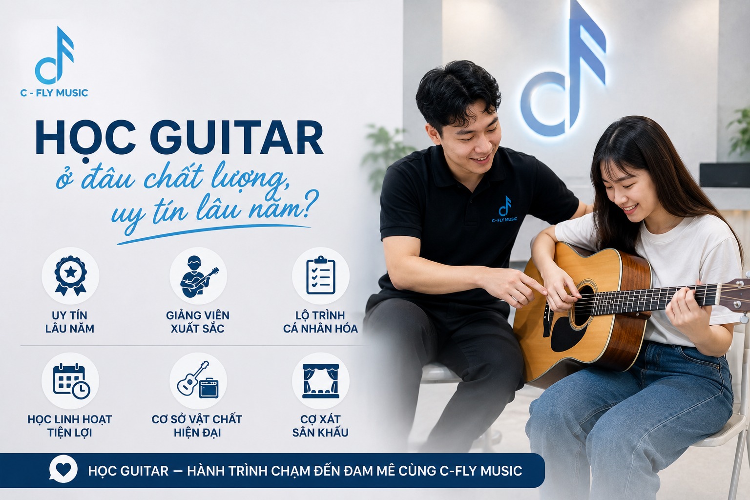 nên học Guitar cổ điển hay đệm hát