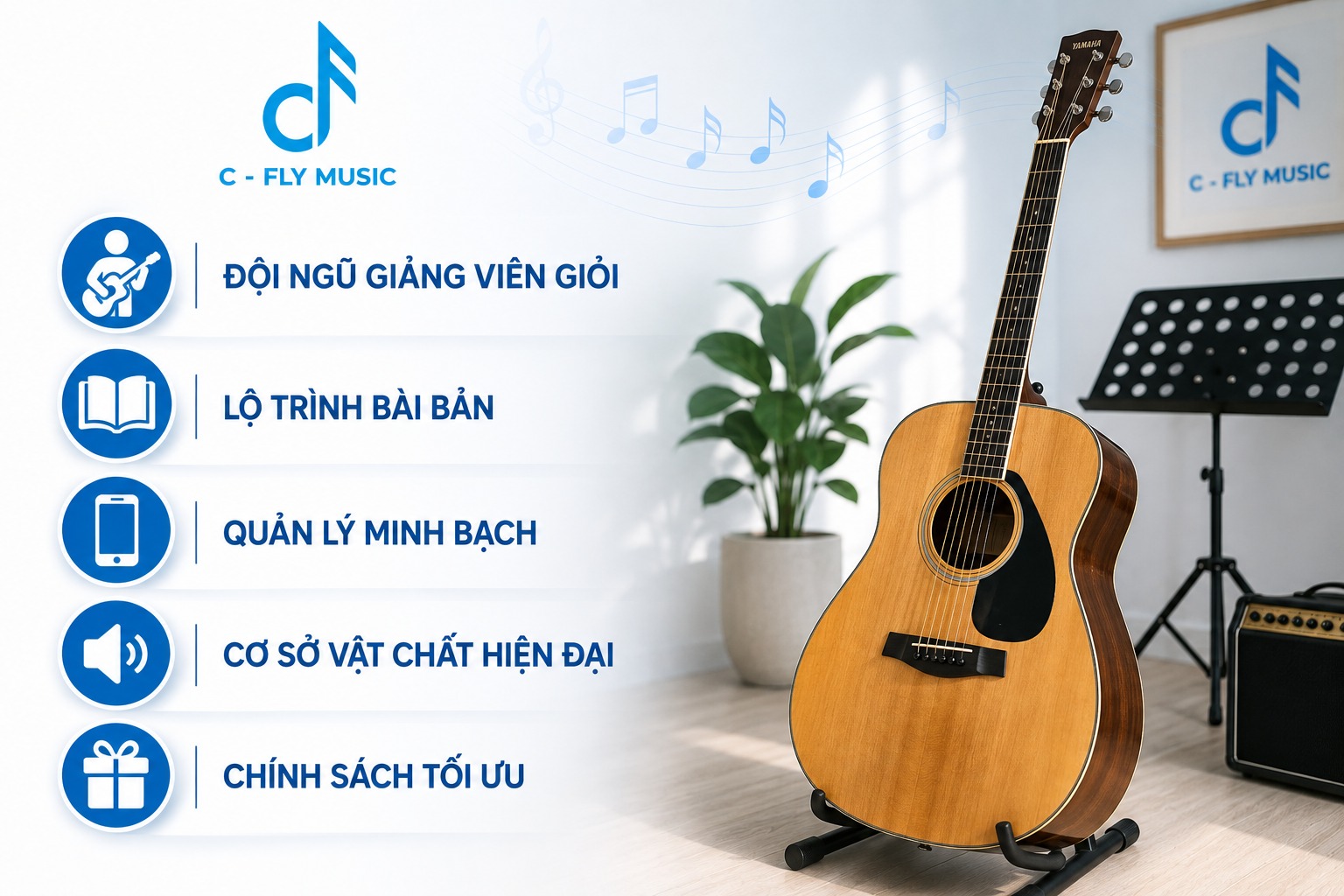 Nên học khoá học chơi guitar ở đâu chất lượng?