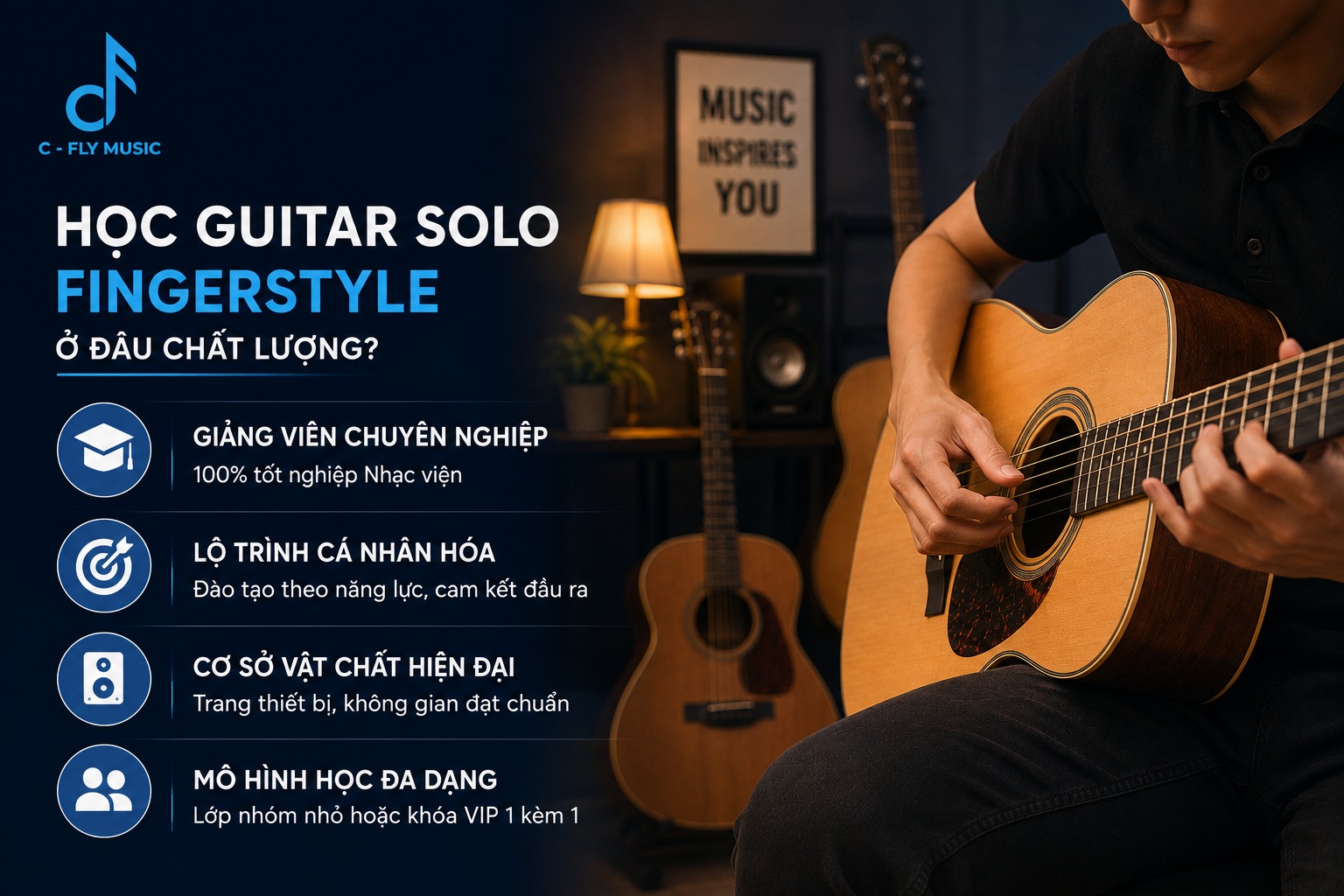 Học Guitar Solo Fingerstyle ở đâu chất lượng?