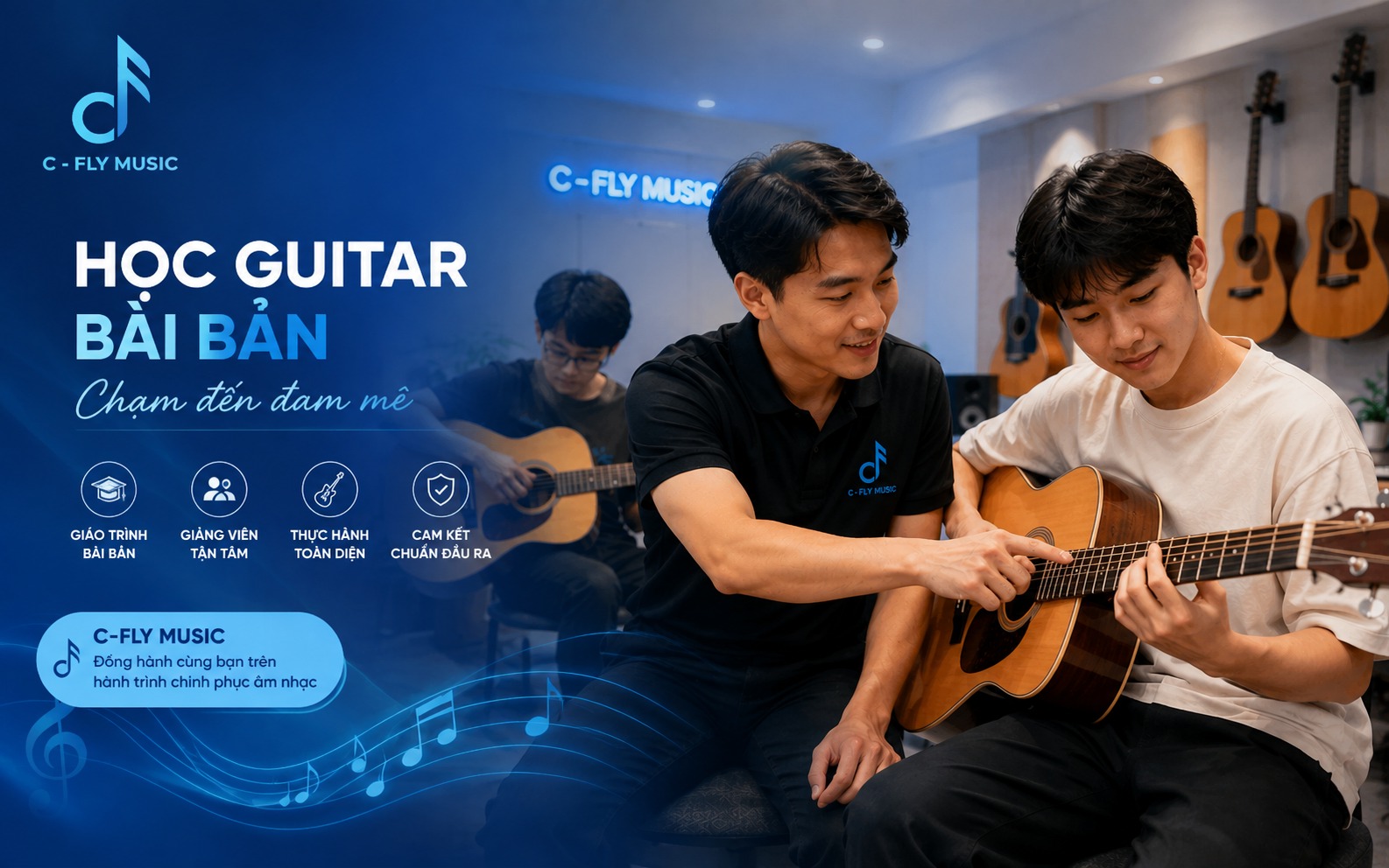Nên học đàn guitar ở đâu để được hướng dẫn bài bản?
