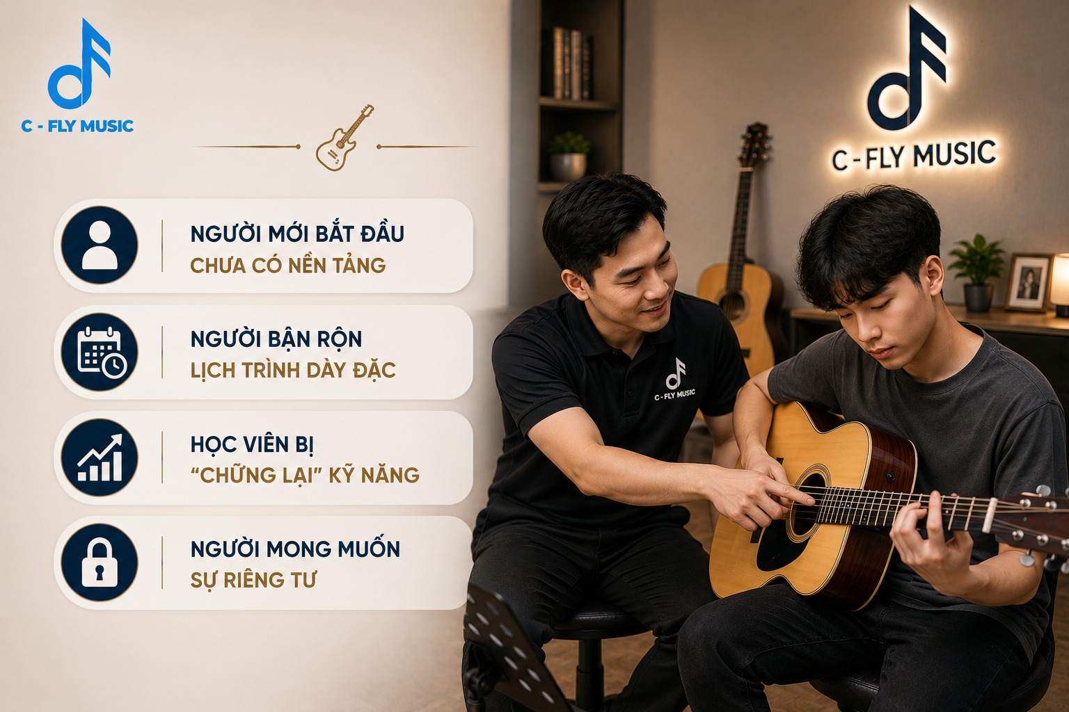Những ai nên đăng ký học Guitar 1 kèm 1 ngay hôm nay?